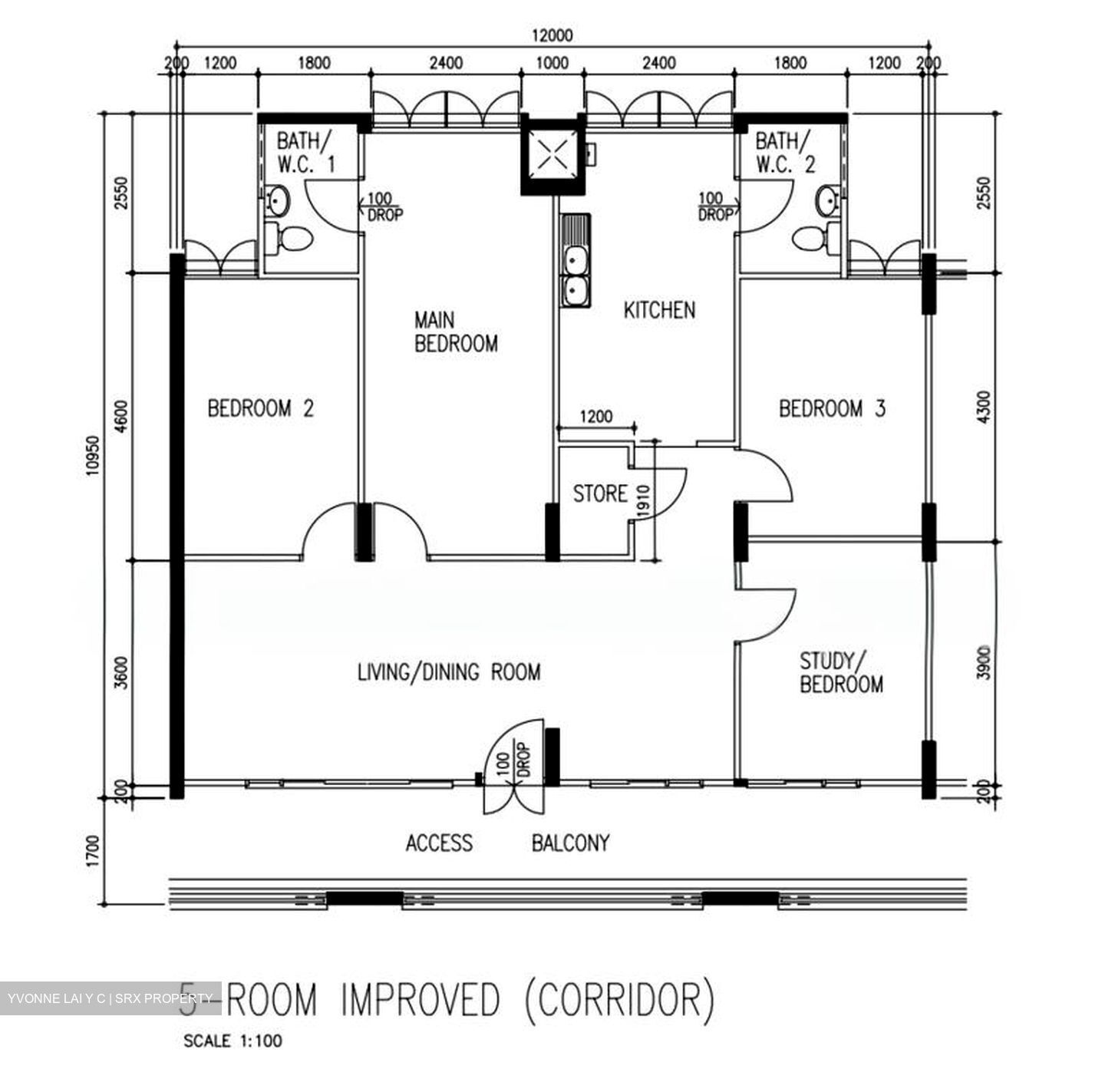Blk 176 Ang Mo Kio Avenue 4 (Ang Mo Kio), HDB 5 Rooms #599219031